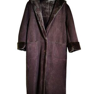 Jones New York Full Length Coat, Size Large, Brown